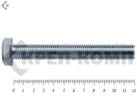 Болт полная резьба, цинк DIN933 24х120 пр.8,8 (25кг/53)