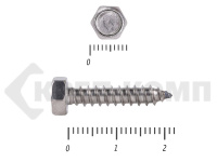 Саморез с шестигранной головой Нержавейка DIN7976 А2 4,8х22 (500шт)