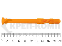 Дюбель рамный без шурупа 16х 200 ПОТАЙ полипропилен под м12 (50 шт) 