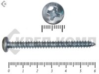 Шуруп с полукруглой головкой DIN7981 5,5х60 (18шт)