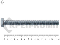 Болт полная резьба, цинк DIN933 24х160 пр.10,9 (25кг/42)