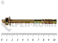 Анкер клиновой  8х105, желтый цинк (5шт)
