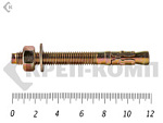Анкер клиновой 12х120, желтый цинк (5шт) – фото