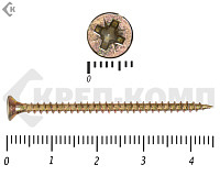 Саморез желтый цинк POZY  3х45 (11000шт)