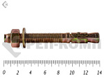 Анкер клиновой 16х140, желтый цинк (20шт) – фото