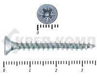 Саморез белый цинк POZY 3,5х35 (100шт)