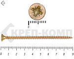 Саморез желтый цинк POZY 5х 90 Фасовка (100шт) – фото