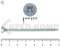 Саморез белый цинк POZY 4,5х70 Фасовка (200шт)