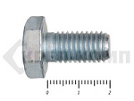 Болты DIN 931, с неполной резьбой, цинк, 10х 20 мм, пр.5.8 МОСКРЕП (25 кг/1050) – фото